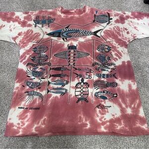 Vintage Single stitch Australia Tie-Dye Graphic T-Shirt